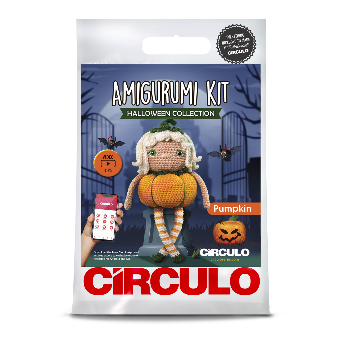 Amigurumi Kit-Halloween Collection-Pumpkin