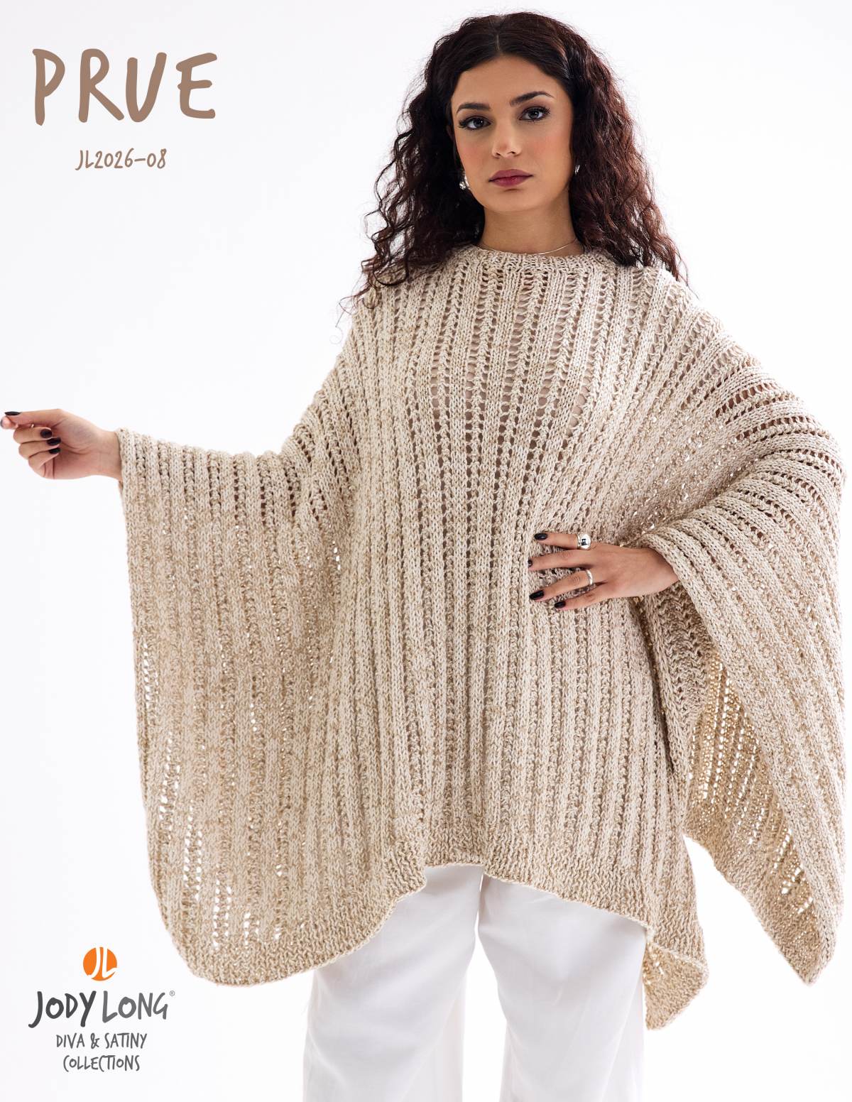 Diva & Satiny-Prue Poncho/Cover-up