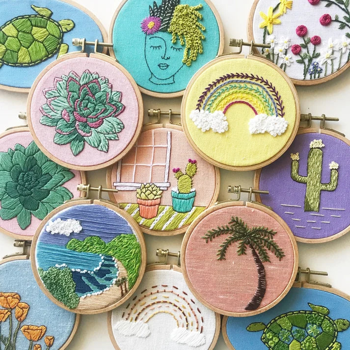 Family Flower Garden - Design Your Own Embroidery Kit