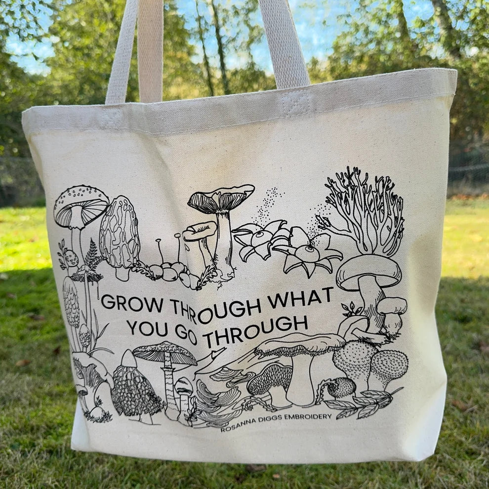 Mushroom Tote Embroidery Kit