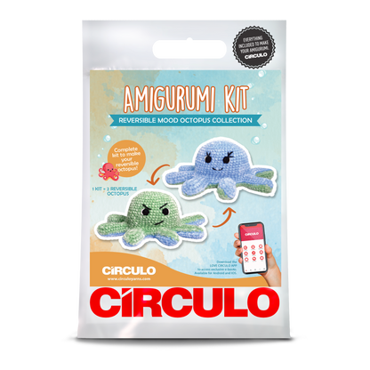 Amigurumi Kit-Reversible Mood Octopus