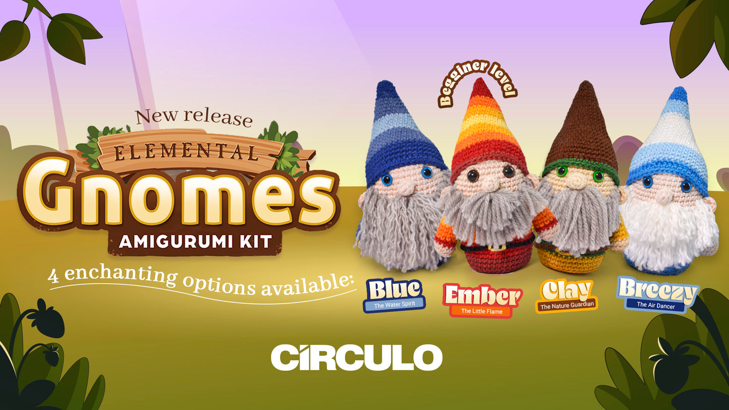 Amigurumi Kit-Elemental Gnomes