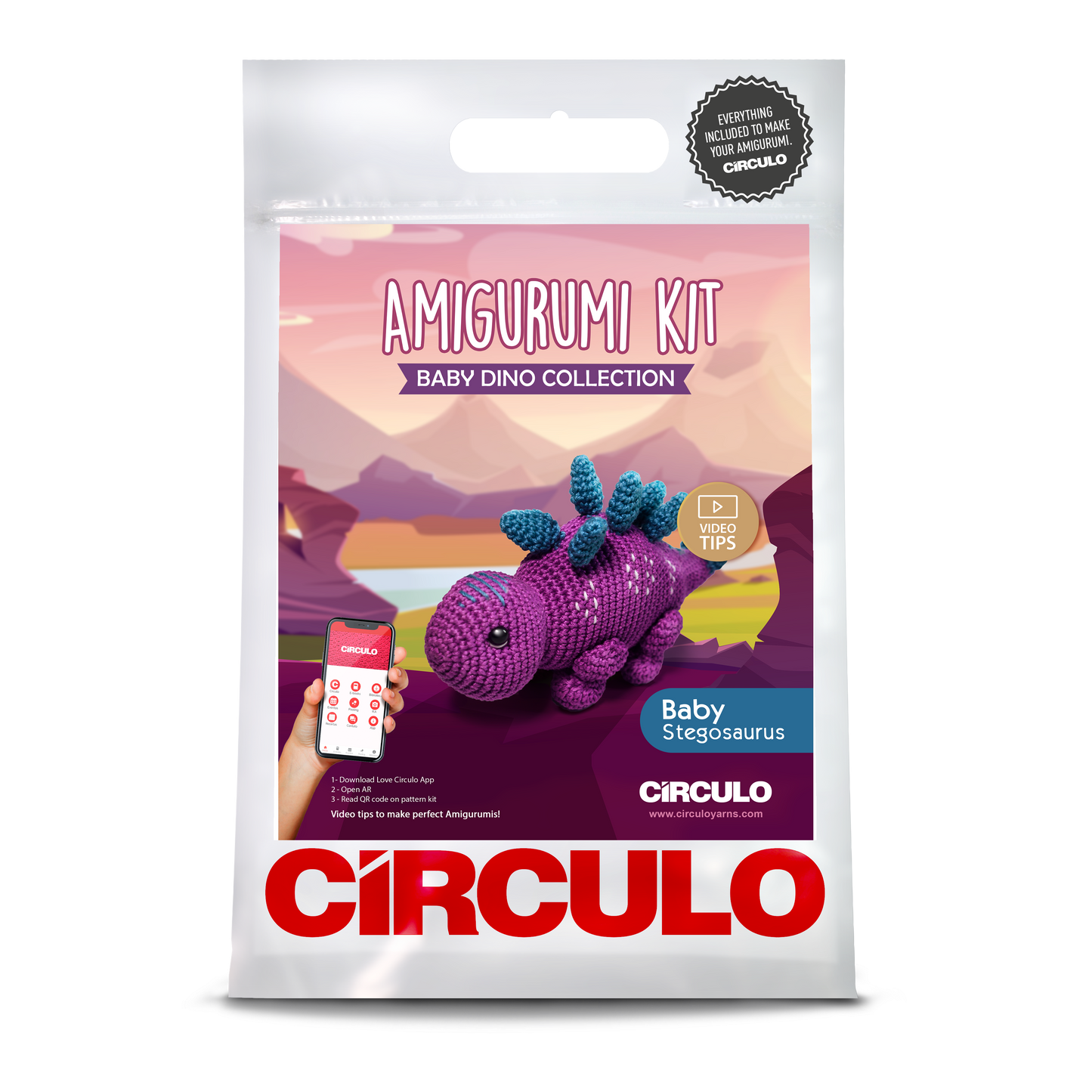 Amigurumi Kit-Dinos