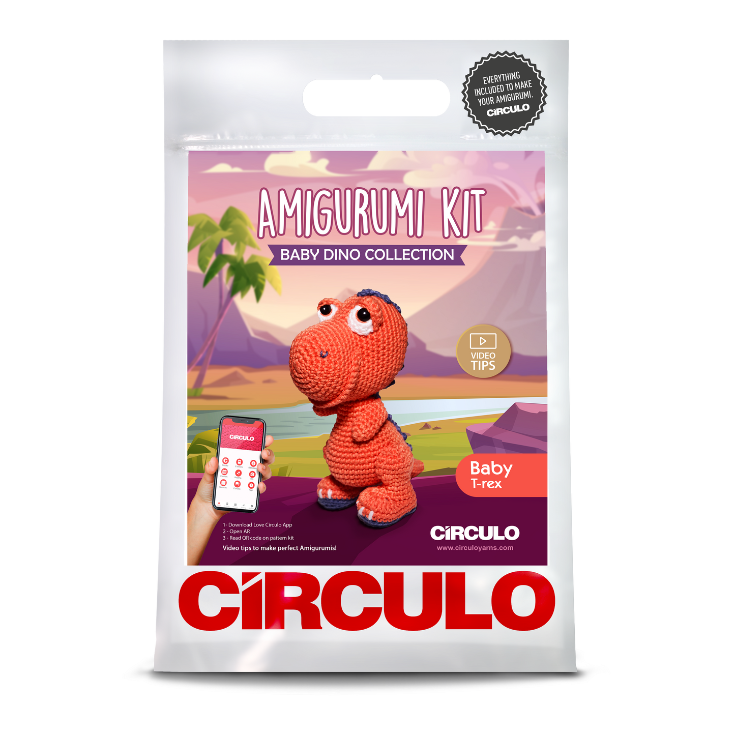 Amigurumi Kit-Dinos