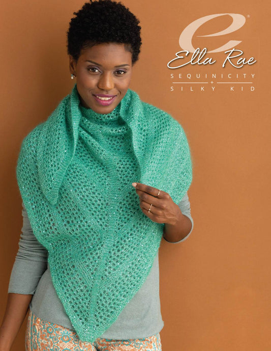 Sequinicity & Silky Kid-Leilani Shawl