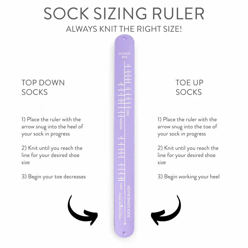 Sock Sizing Ruler Bracelet