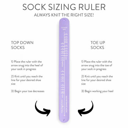 Sock Sizing Ruler Bracelet