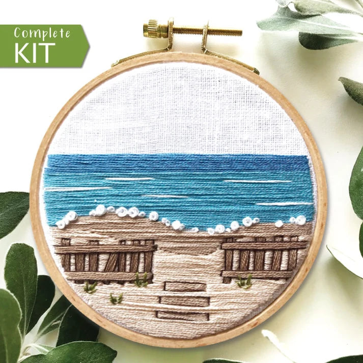 Day at the Beach - Intermediate Embroidery Kit