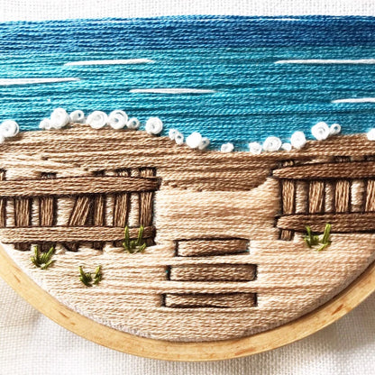 Day at the Beach - Intermediate Embroidery Kit