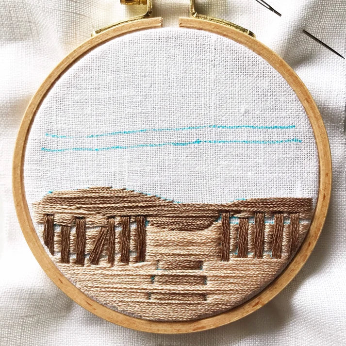 Day at the Beach - Intermediate Embroidery Kit
