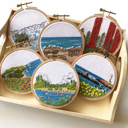 Day at the Beach - Intermediate Embroidery Kit