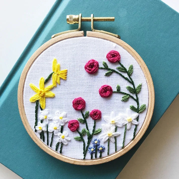 Family Flower Garden - Design Your Own Embroidery Kit