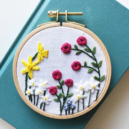 Family Flower Garden - Design Your Own Embroidery Kit