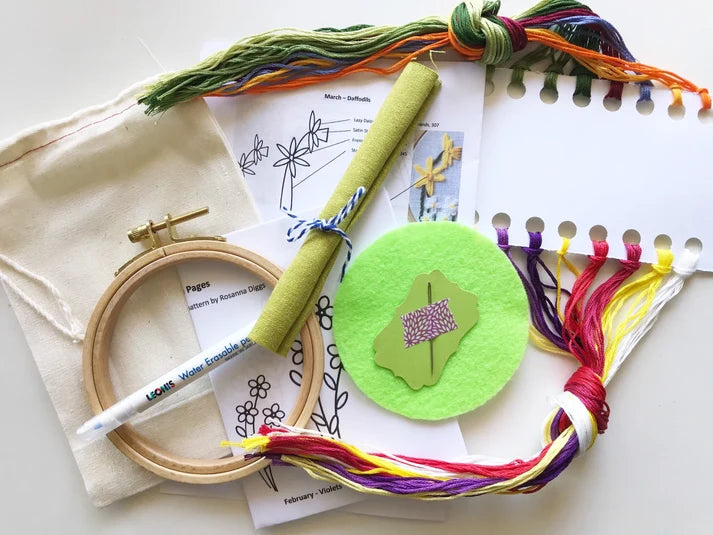Family Flower Garden - Design Your Own Embroidery Kit
