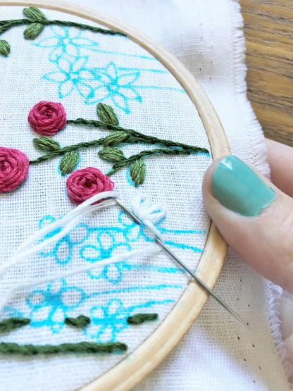 Family Flower Garden - Design Your Own Embroidery Kit