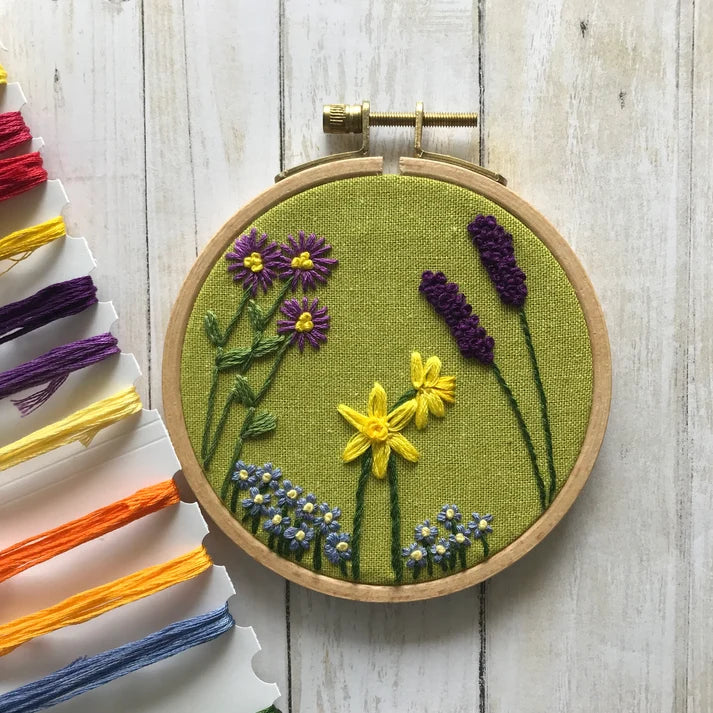 Family Flower Garden - Design Your Own Embroidery Kit