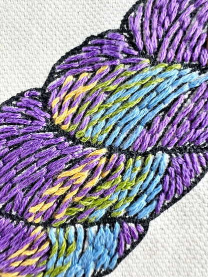 Fiber Fluid Tote Bag Embroidery Kit