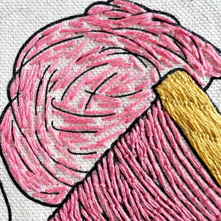 Fiber Fluid Tote Bag Embroidery Kit