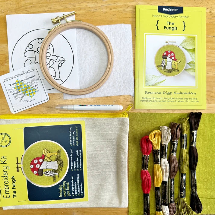 The Fungis - Beginner Embroidery Kit