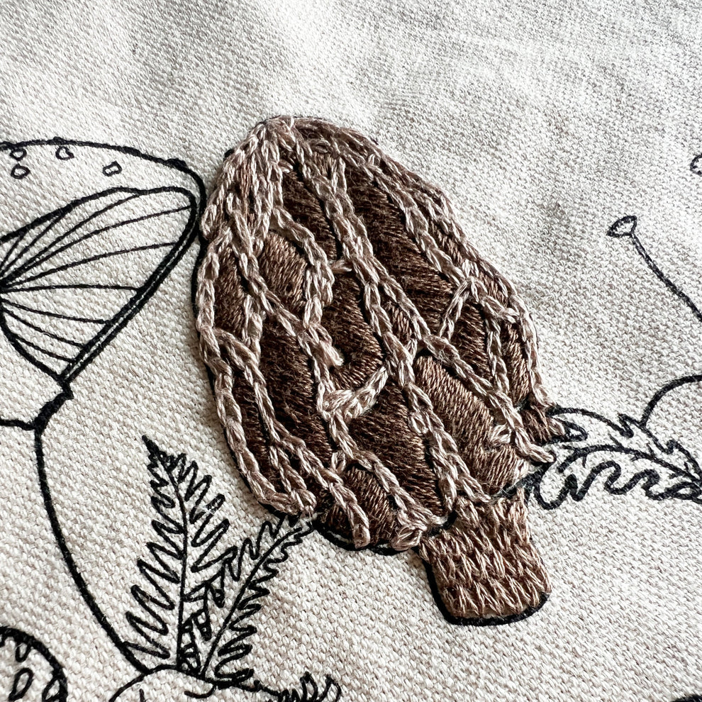 Mushroom Tote Embroidery Kit