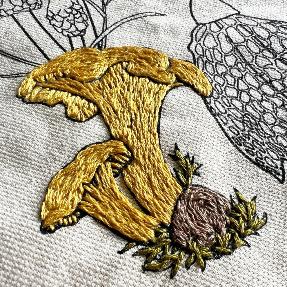 Mushroom Tote Embroidery Kit
