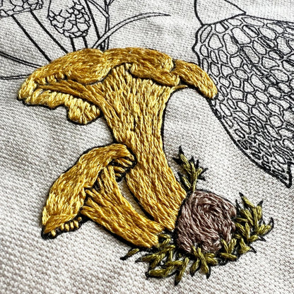 Mushroom Tote Embroidery Kit