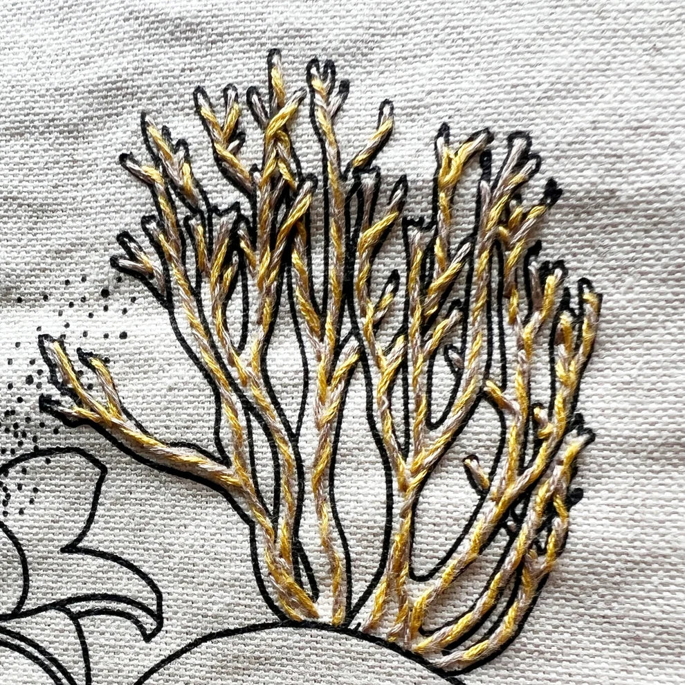 Mushroom Tote Embroidery Kit