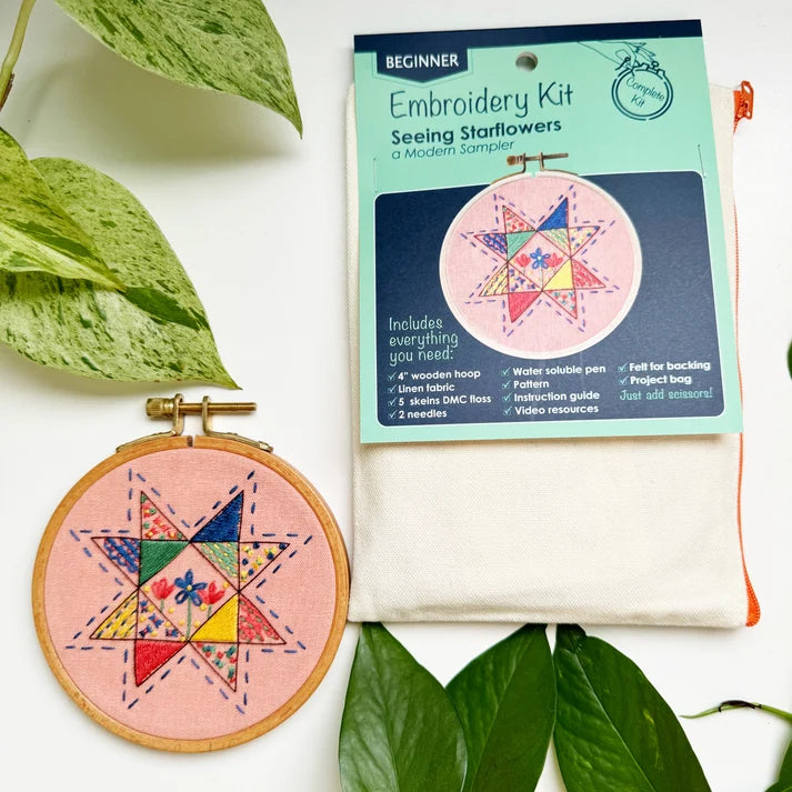 Seeing Starflowers - Beginner Embroidery Kit